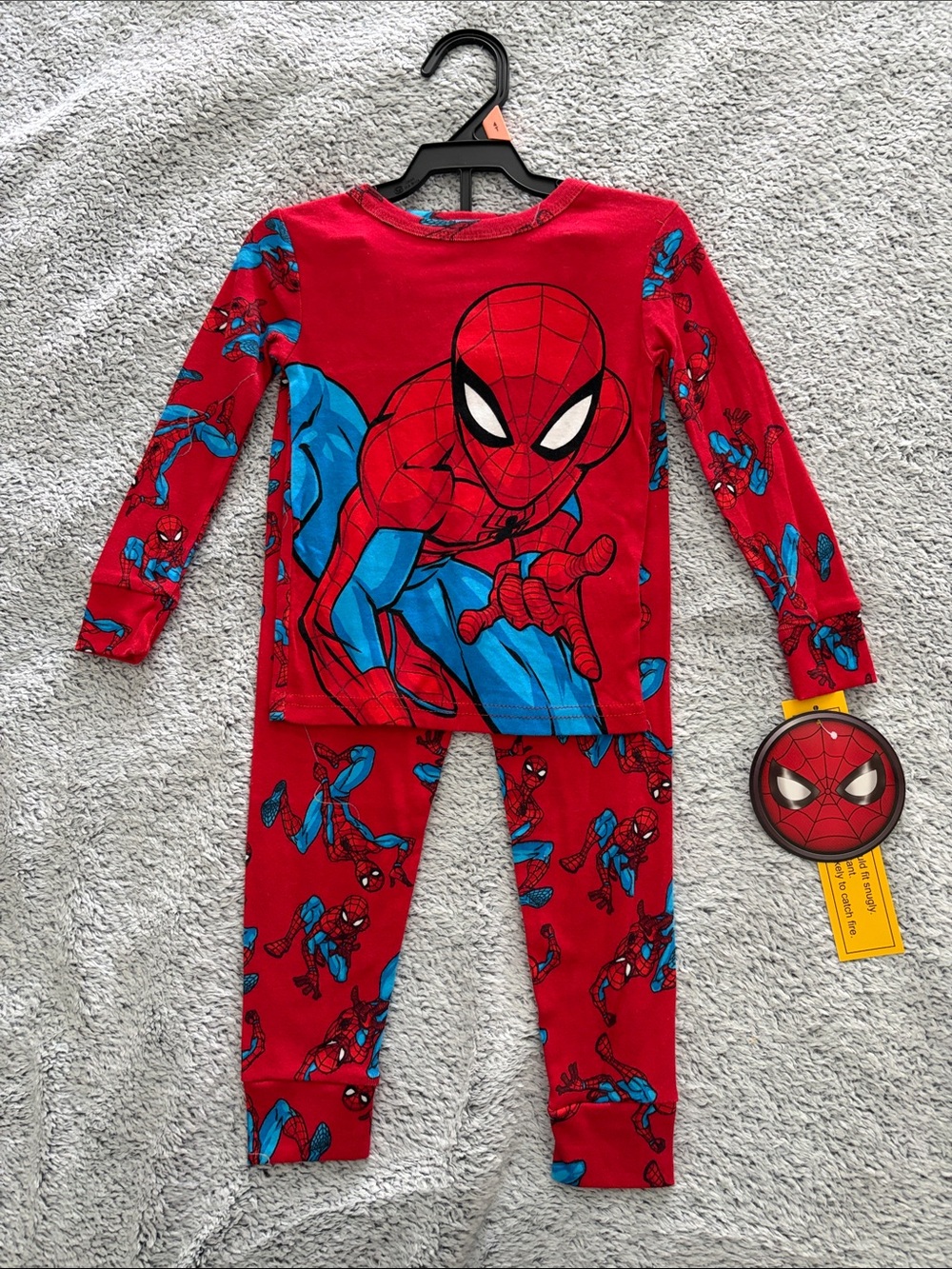Marvel Boys Red and Blue Spider-Man Pajama Set